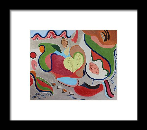 Abstract Framed Print featuring the painting Abstract I by Vera Smith