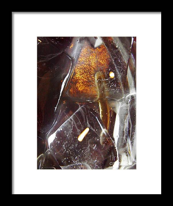 Abstract Ice 4 Framed Print featuring the photograph Abstract Ice 4 by Sarah Loft