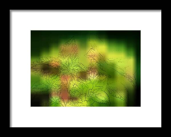 Art Framed Print featuring the photograph Abstract Leaves by Linda Phelps