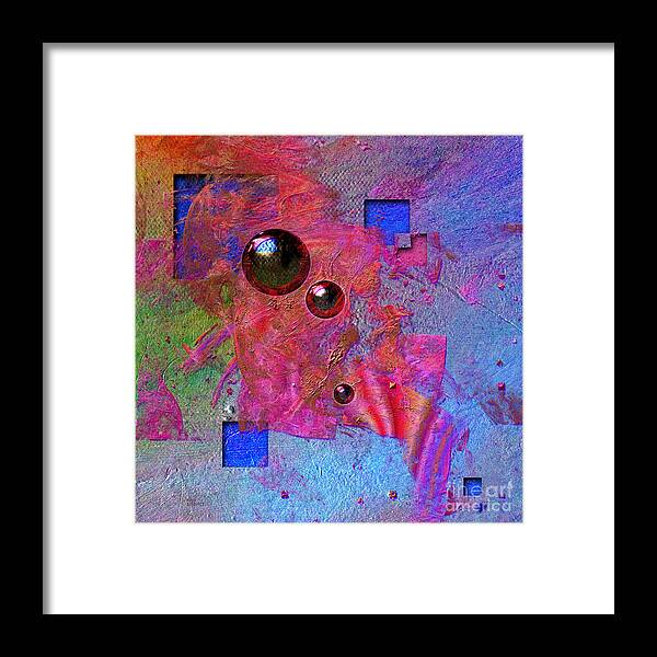 Abstract Framed Print featuring the digital art Abstract messanger by Alexa Szlavics