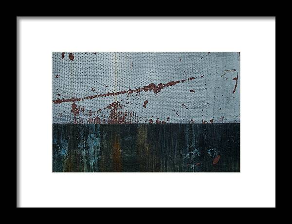 Weathered Framed Print featuring the photograph Abstract Ocean by Jani Freimann