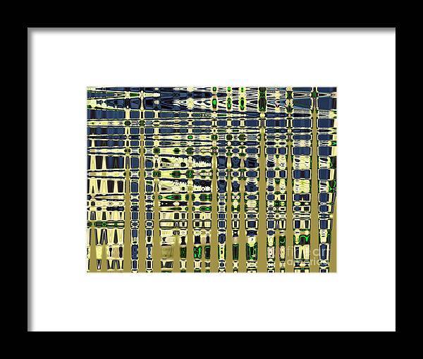 Abstract Framed Print featuring the photograph Abstract Reflections Series Nine Tone 1 by Nina Silver