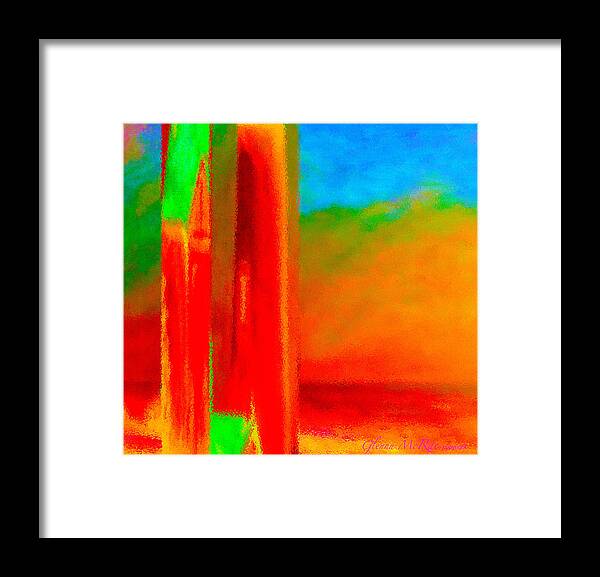 Abstract Framed Print featuring the painting Abstract Splendor II by Glenna McRae