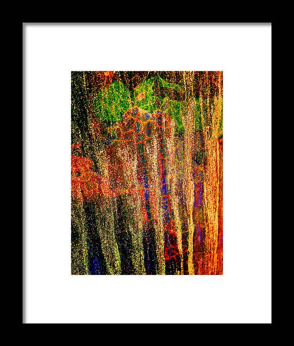 Abstract Framed Print featuring the photograph Abstract Vibe 3 by Laurie Tsemak