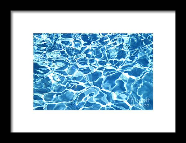Abstract Framed Print featuring the photograph Abstract Water by Tony Cordoza