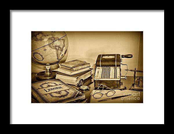Paul Ward Framed Print featuring the photograph Accountant - It's All About the Numbers by Paul Ward