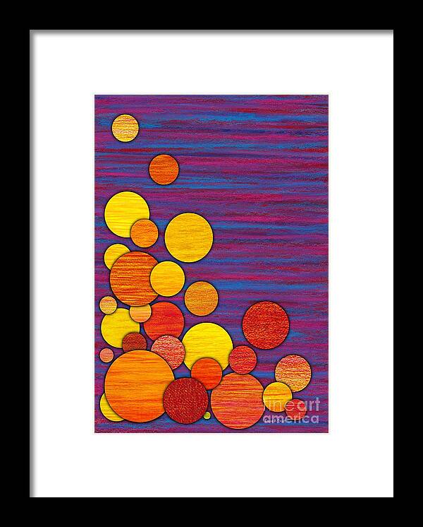 Colored Pencil Framed Print featuring the painting Accumulation by David K Small