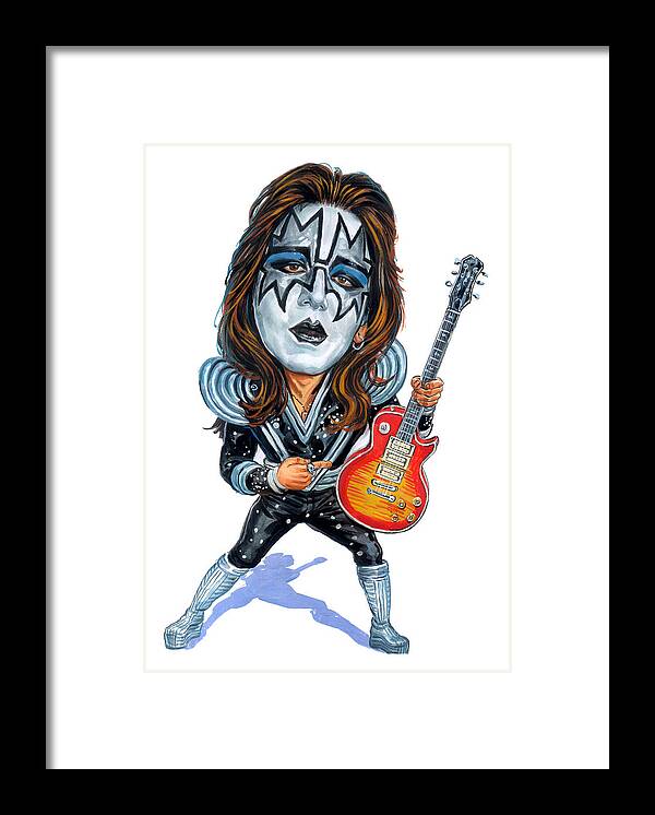 Ace Frehley Framed Print featuring the painting Ace Frehley by Art 