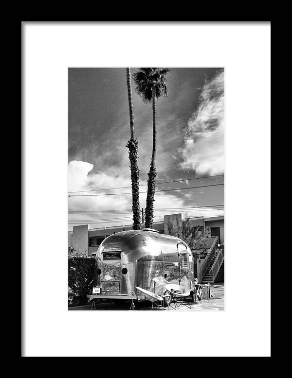  Airstream Framed Print featuring the photograph TRAILER TREASURE Palm Springs CA by William Dey