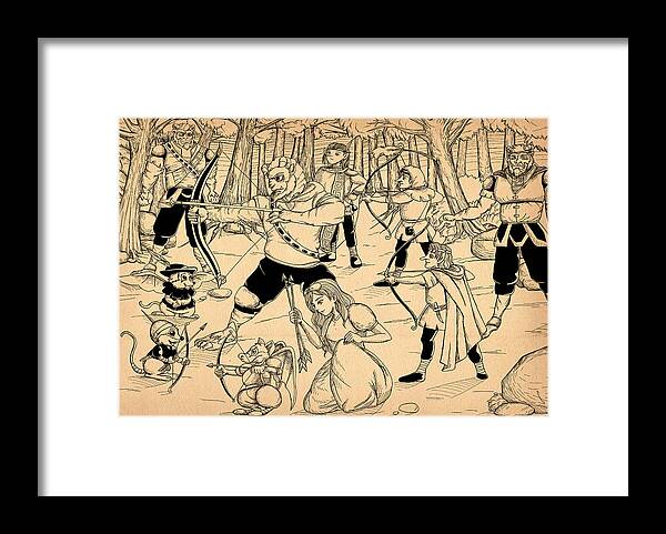Wurtherington Framed Print featuring the painting Archery in Oxboar #2 by Reynold Jay