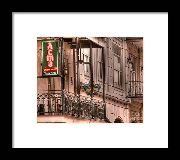 Acme Oyster House Framed Print featuring the photograph Acme Oyster House by David Bearden