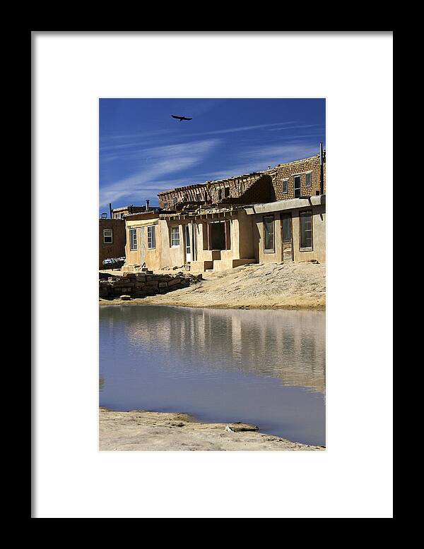 Acoma Pueblo Framed Print featuring the photograph Acoma Pueblo Adobe Homes 2 by Mike McGlothlen
