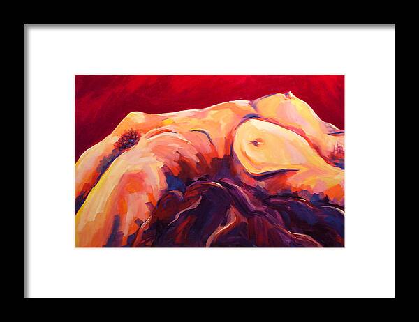 Figurative Framed Print featuring the painting Acquiesce by Sandy Tracey