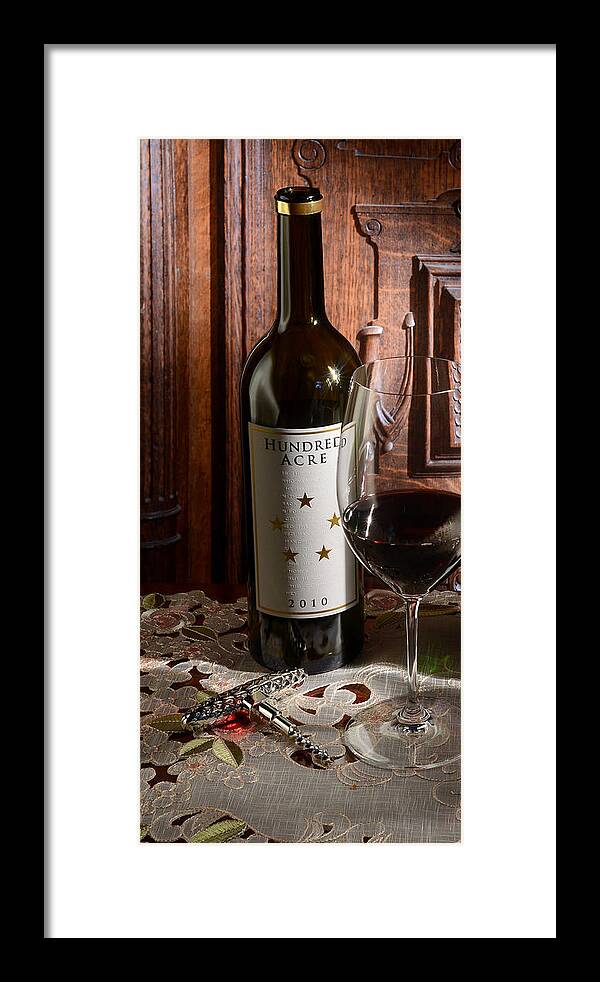 Wine Framed Print featuring the photograph Hundred Acre by Jon Neidert