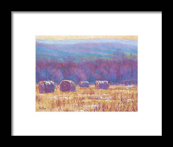 Impressionist Framed Print featuring the painting Across Dunn Valley by Michael Camp