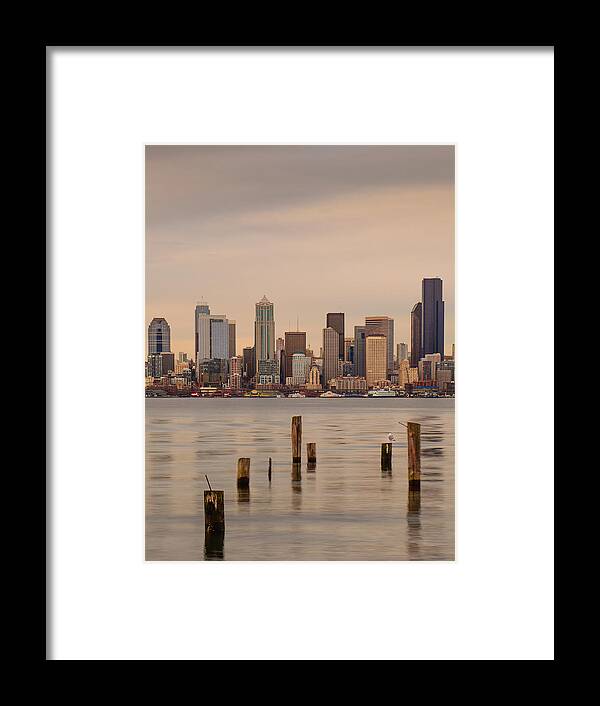 Seattle Framed Print featuring the photograph Across Elliott Bay by Dan Mihai