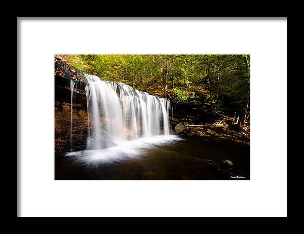Cascade Waterfalls Framed Print featuring the photograph Across the Ledge Waterfall by Crystal Wightman
