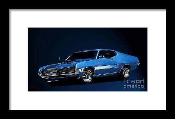 Ford Framed Print featuring the photograph Action Photo Original Prints Vintage Muscle Cars 1970 Ford Torino by Action