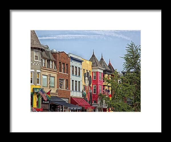Washington D.c. Framed Print featuring the photograph Adams Morgan Neighborhood in Washington D.C. by Mountain Dreams