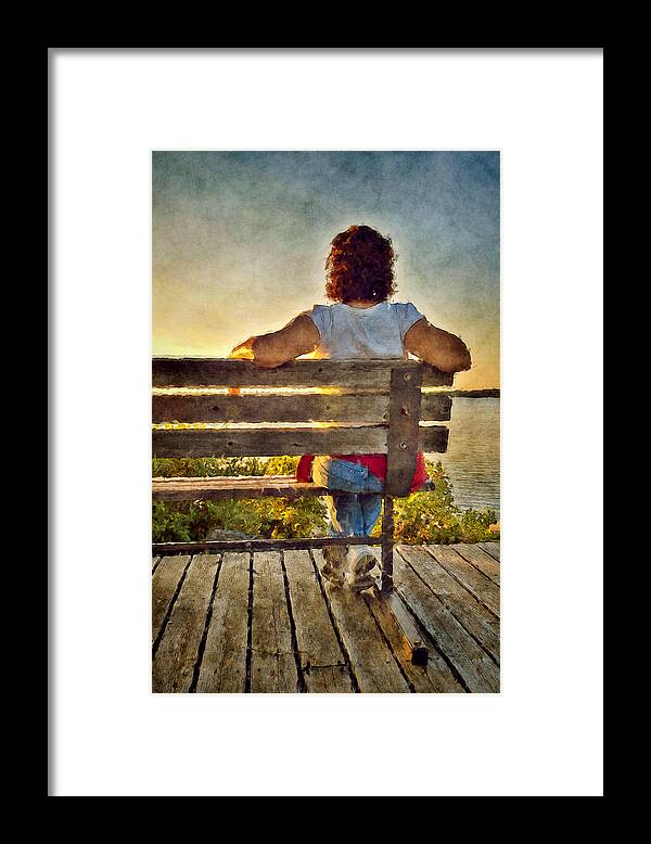 Sunset Framed Print featuring the photograph Admiring Sunset by Celso Bressan