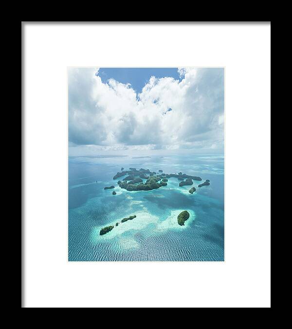 Scenics Framed Print featuring the photograph Aerial View Of Tropical Paradise by Ippei Naoi