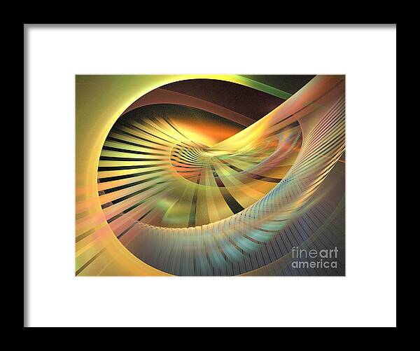 Apophysis Framed Print featuring the digital art Aerospace by Kim Sy Ok