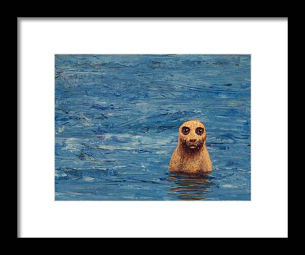 Afloat Framed Print featuring the painting Afloat by James W Johnson