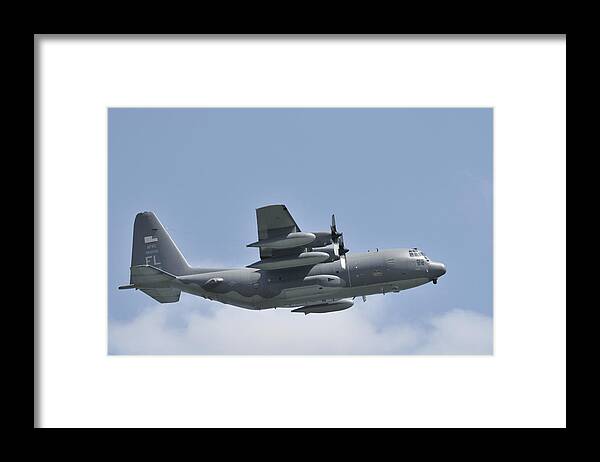 C-130 Framed Print featuring the photograph AFRC C-130 Hercules rescue aircraft by Bradford Martin