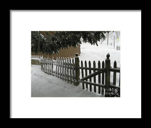 Blizzard Framed Print featuring the photograph After the Blizzard by Christopher Plummer