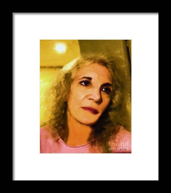 Woman Framed Print featuring the painting After the Dance by RC DeWinter