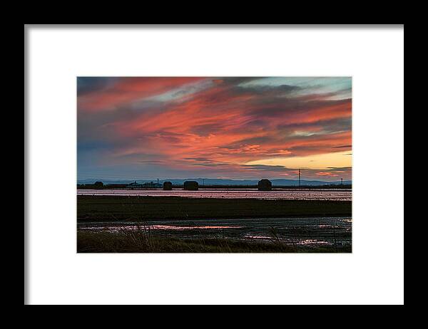 Lagoon Framed Print featuring the photograph After the Harvest. Albufera Lagoon by Juan Carlos Ferro Duque