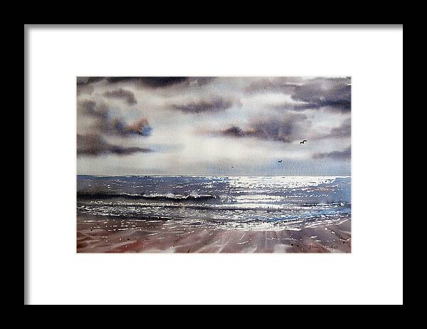 Seascape Framed Print featuring the painting After the Storm by Glenn Marshall