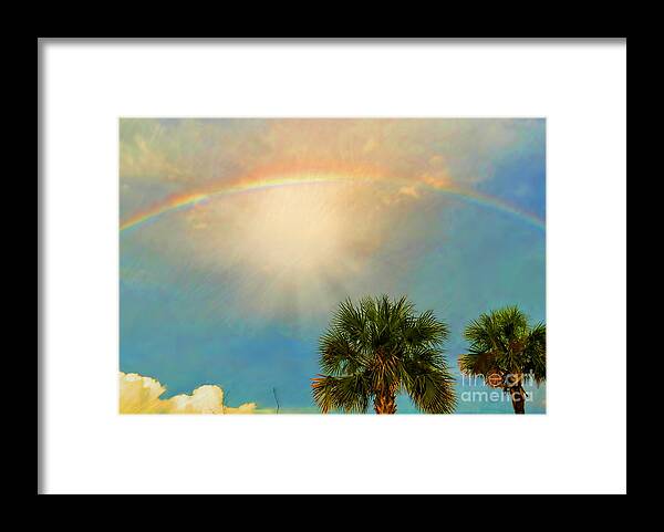 Rainbow Framed Print featuring the photograph After The Storm by Kathy Baccari