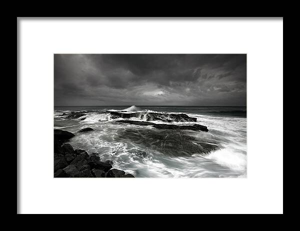 Surf Framed Print featuring the photograph After The Storm by Mel Brackstone