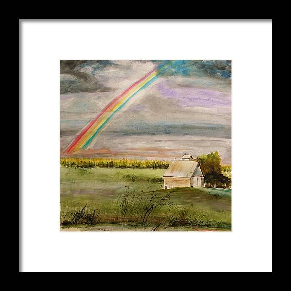 After Warm Rain Framed Print featuring the painting After Warm Rain by John Williams