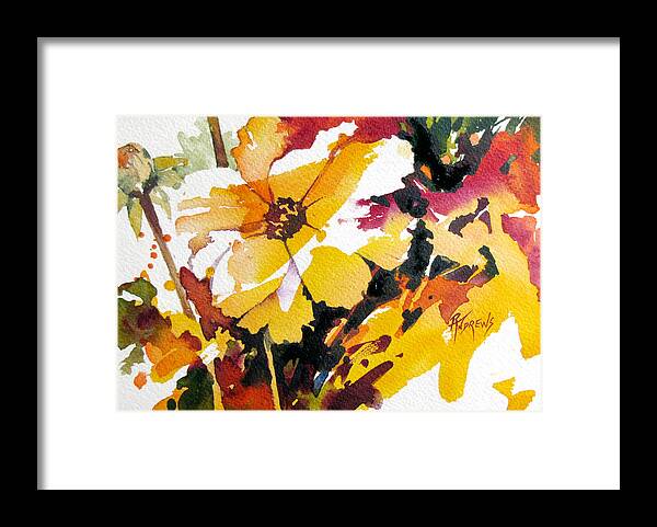 Flowers Framed Print featuring the painting Afternoon Delight by Rae Andrews