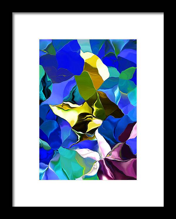 Fine Art Framed Print featuring the digital art Afternoon Doodle 020215 by David Lane