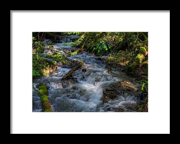 Afternoon Refreshment Framed Print featuring the photograph Afternoon Refreshment - Waterfall Art by Jordan Blackstone