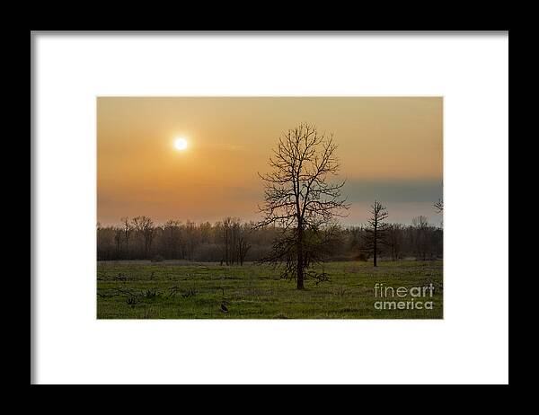 Landscape Framed Print featuring the photograph Aided By Fire by Dan Hefle