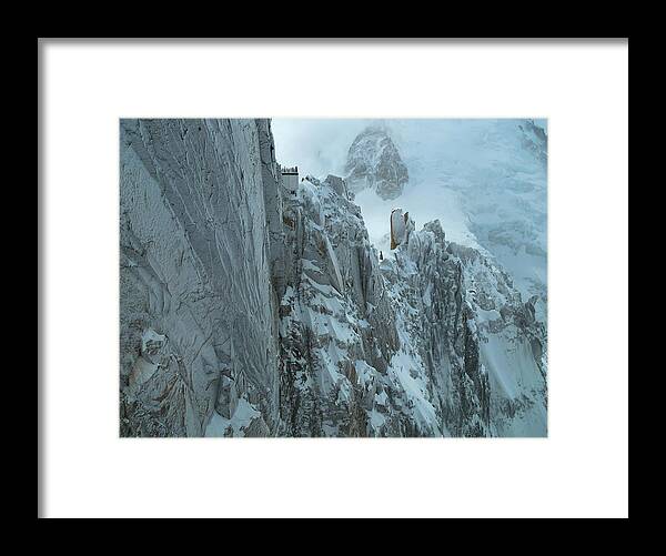 Aiguille Du Midi Mount Blanc Framed Print featuring the photograph Aiguille du Midi Mount Blanc by Frank Wilson