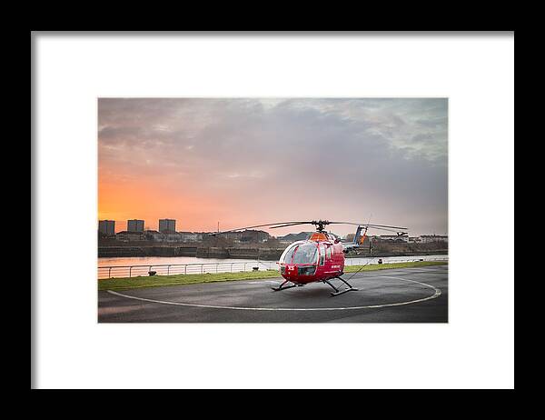 Ambulance Framed Print featuring the photograph Air Ambulance by Theasis