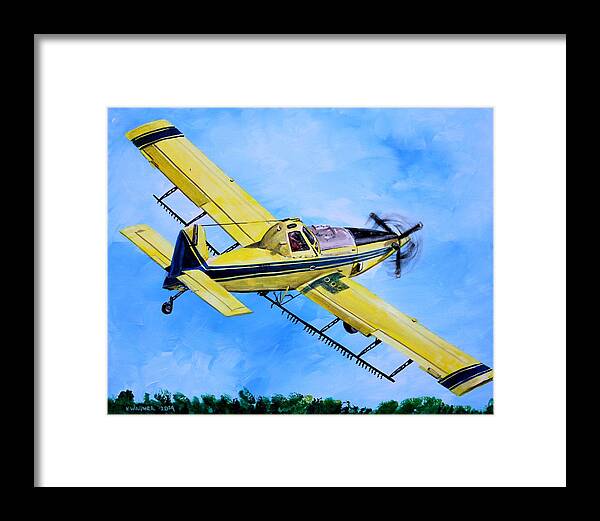 Aviation Framed Print featuring the painting Air Tractor by Karl Wagner