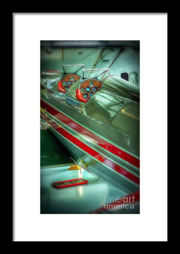 Vintage Airplane Framed Print featuring the photograph Airplane Vintage Yesterday by Susan Garren