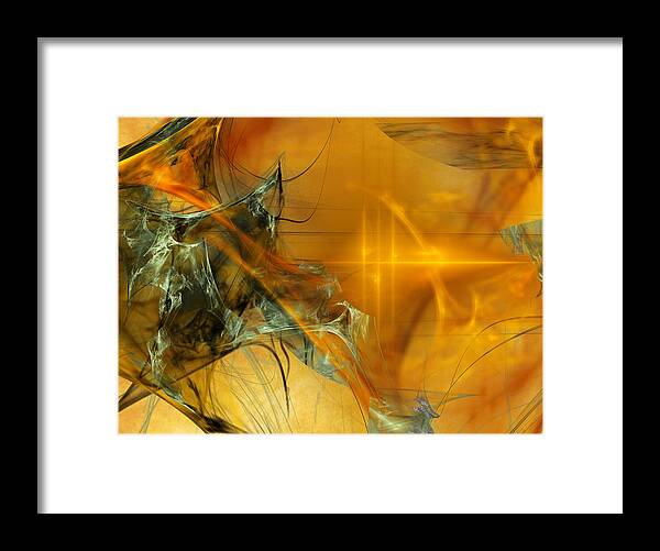 Abstract Framed Print featuring the digital art Al-Askari Revelation by Jeff Iverson