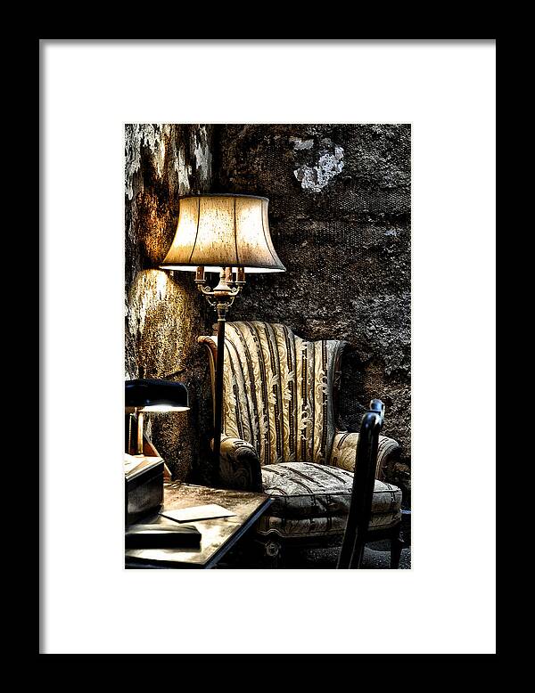 Al Capone's Cell - Eastern State Penitentiary Framed Print featuring the photograph Al Capones Cell by Bill Cannon