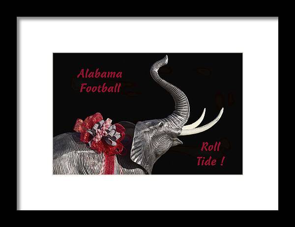 Alabama Framed Print featuring the photograph Alabama Football Roll Tide by Kathy Clark