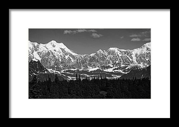 Denali Framed Print featuring the photograph Alaska Range by Angie Schutt