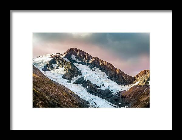 Alaska Framed Print featuring the photograph Alaskan Mountain Glacier by Patrick Wolf