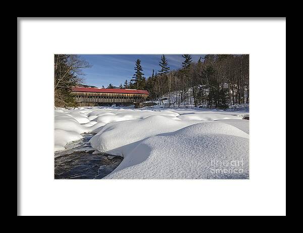 Americana Framed Print featuring the photograph Albany Covered Bridge - Albany New Hampshire by Erin Paul Donovan