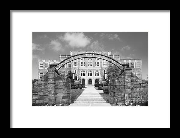 Albany Framed Print featuring the photograph Albany Law School Gate by University Icons